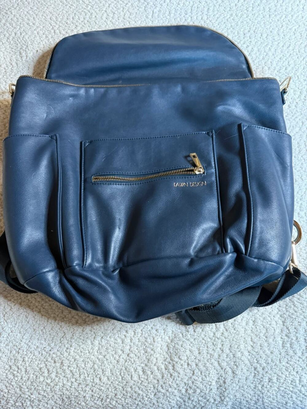 Fawn Design The Original Back Pack Diaper Bag Dark Blue
